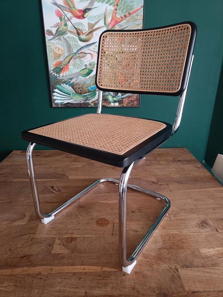 Cesca Breuer Bauhaus buisframe stoelen zwart rotan webbing, Huis en Inrichting, Stoelen, Nieuw, Vijf, Zes of meer stoelen, Hout