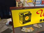 Wilco Accus oud reclame rek / lichtbak, Verzamelen, Ophalen, Gebruikt, ., Lichtbak of (neon) lamp