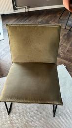 Fauteuil olijf groen, Huis en Inrichting, Minder dan 75 cm, Leer, Ophalen of Verzenden, Zo goed als nieuw