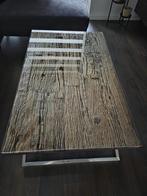 Tafel set: Salon, Eet & 4 Stoelen, Gebruikt, 100 tot 150 cm, Ophalen of Verzenden, Glas