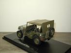 1/4 Ton Army Truck USA - Welly WWII Models - 1:18 in Box, Hobby en Vrije tijd, Modelauto's | 1:18, Welly, Zo goed als nieuw, Auto