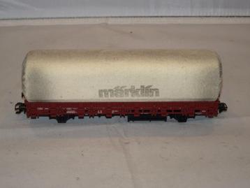 Marklin 2 assige huifwagon met kortkoppeling (#317) beschikbaar voor biedingen