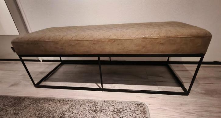 Riverdale bankje, Huis en Inrichting, Banken | Voetenbanken en Poefen, Zo goed als nieuw, Minder dan 50 cm, 125 cm of meer, Rechthoekig