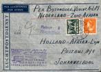 Zuid-Afrika - Frankering - Stempels - KLM - 1946, Postzegels en Munten, Brieven en Enveloppen | Nederland, Verzenden, Envelop