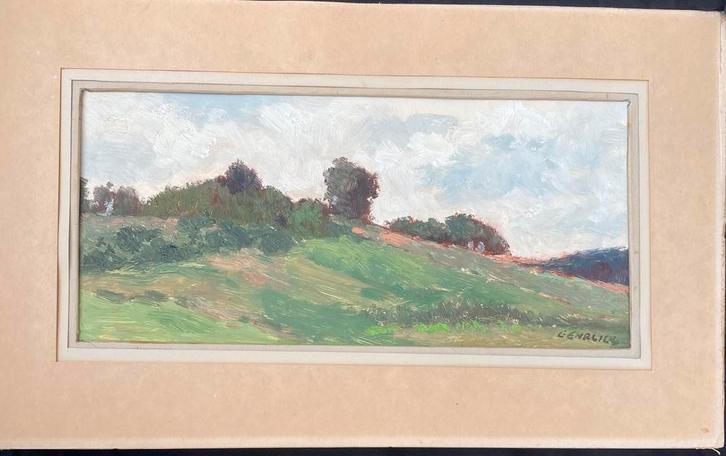 Olieverf landschap Ladislav Ehrlich, Antiek en Kunst, Kunst | Schilderijen | Modern, Ophalen of Verzenden