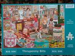 Legpuzzel Thrupenny Bits - HOP 500 XL, Hobby en Vrije tijd, Ophalen of Verzenden, 500 t/m 1500 stukjes, Zo goed als nieuw, Legpuzzel
