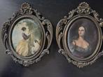 2 schilderijtjes op zijde Hilair, Ophalen of Verzenden