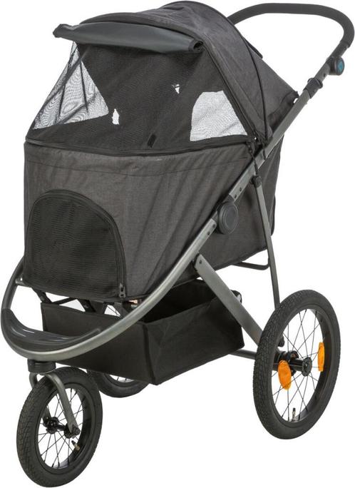 Hondenbuggy zwart met 3 luchtgevulde banden nu voor € 225,-, Dieren en Toebehoren, Honden-accessoires, Nieuw, Ophalen of Verzenden