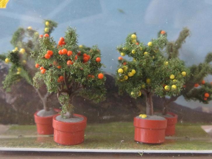 Busch 6619 - Zitrusbäumchen (4x), Hobby en Vrije tijd, Modeltreinen | H0, Nieuw, Natuur, Gelijkstroom of Wisselstroom, Overige merken