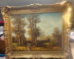 Mooie oude schilderij met bomen uit een nalatenschap 18 de, Antiek en Kunst, Kunst | Schilderijen | Klassiek, Ophalen
