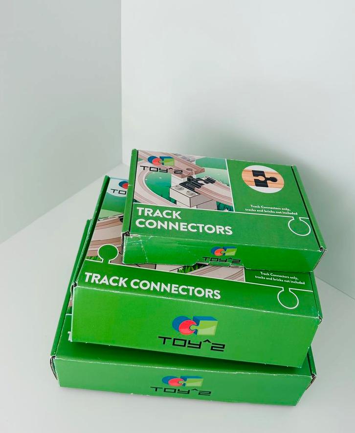 Toy2 Track Connectors verbind duplo met houten treinspoor, Kinderen en Baby's, Speelgoed | Duplo en Lego, Zo goed als nieuw, Duplo