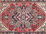 Handgeknoopt oosters wol Heriz tapijt medallion 140x210cm, Persian Perzisch vintage oosters hype, 100 tot 150 cm, 200 cm of meer