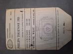 kaartje / ticket psv toernooi 1984, Verzamelen, Ophalen of Verzenden, Gebruikt, PSV, Overige typen