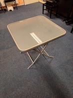 tafel glas, Huis en Inrichting, Ophalen, Gebruikt, 50 tot 100 cm, Vierkant