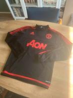 Manchester United Trainingstrui Maat S, Zwart, Ophalen of Verzenden, Voetbal, Gedragen