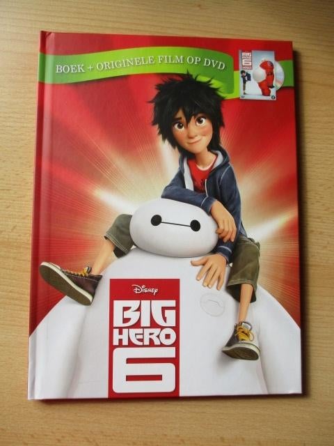 Disney Big Hero 6 boek met film op DVD, Verzamelen, Disney, Ophalen of Verzenden, Overige figuren, Zo goed als nieuw, Beeldje of Figuurtje