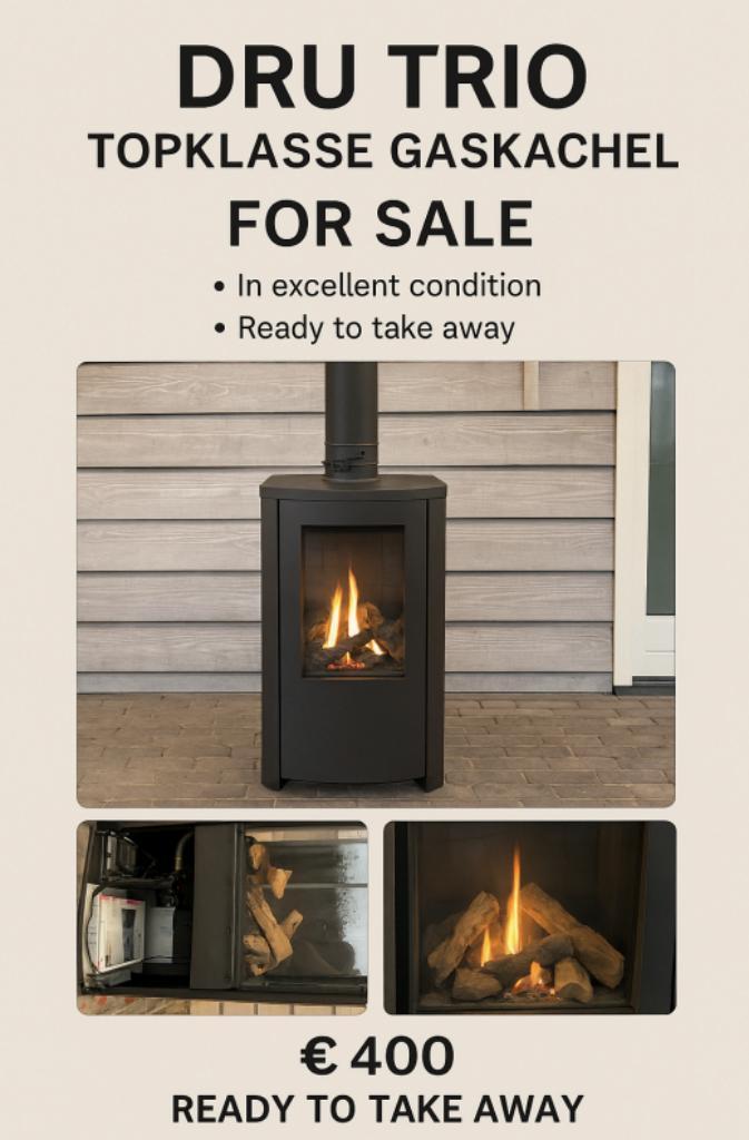 Dru Gaskachel – Hoogwaardige Kachel voor een Spotprijs!, Huis en Inrichting, Kachels, Gebruikt, Vrijstaand, Gaskachel, Gas, Ophalen