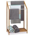 Handdoeken rek bamboe met 3 stangen, Huis en Inrichting, Badkamer | Badtextiel en Accessoires, Ophalen of Verzenden, Nieuw