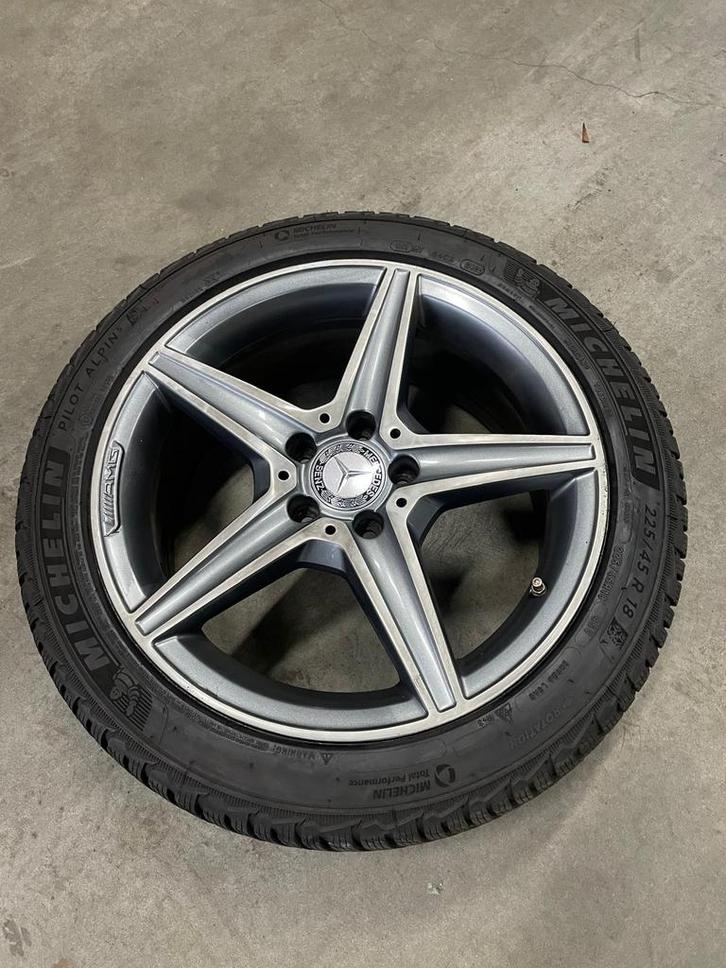 Originele Mercedes AMG 18 inch velgen, Auto-onderdelen, Banden en Velgen, Velg(en), Winterbanden, 18 inch, 245 mm, Personenwagen
