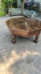 Salontafel 8 hoekig met lade, Ophalen, 50 tot 75 cm, Zo goed als nieuw, Overige vormen