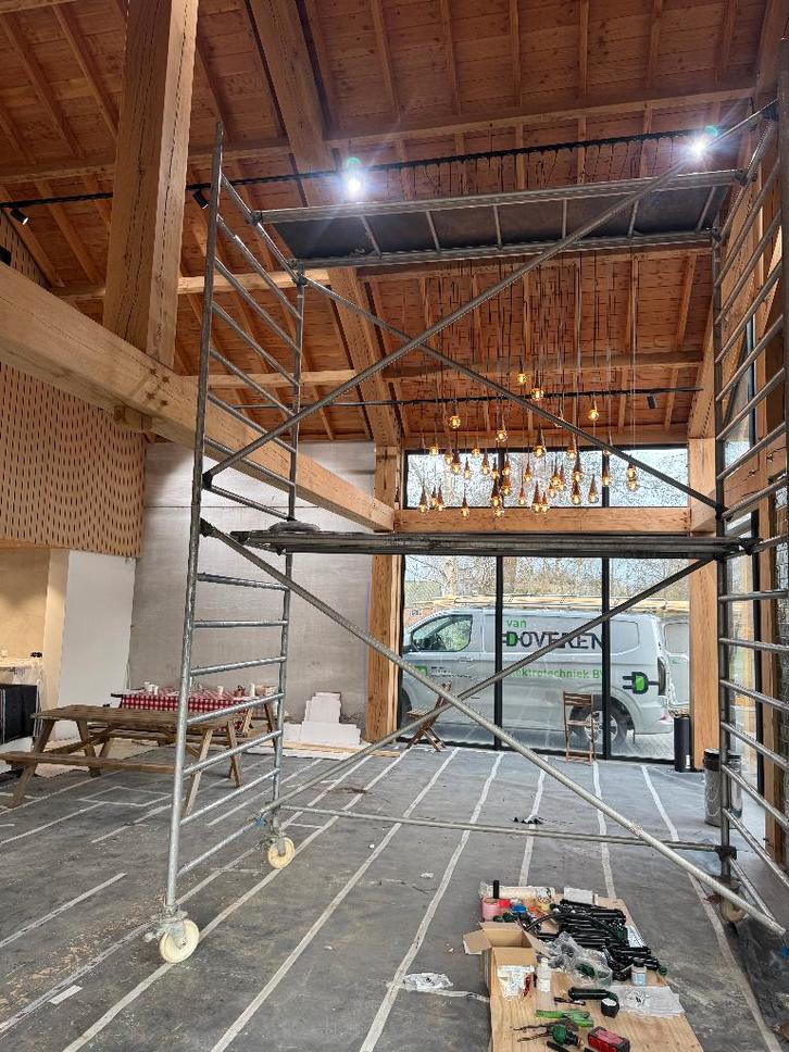 Rolsteiger Layher, Doe-het-zelf en Verbouw, Steigers, Gebruikt, Rolsteiger of Kamersteiger, 5 meter of hoger, Ophalen