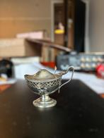 Antiek zilveren mosterdpotje, Ophalen of Verzenden, Zilver
