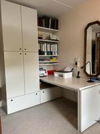 Buro interlupke met boekenkast, Huis en Inrichting, Bureaus, Ophalen, Gebruikt, Bureau