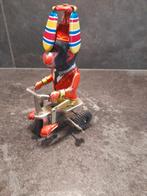 Blikken speelgoed Aap op driewieler fiets, Antiek en Kunst, Antiek | Speelgoed, Ophalen of Verzenden