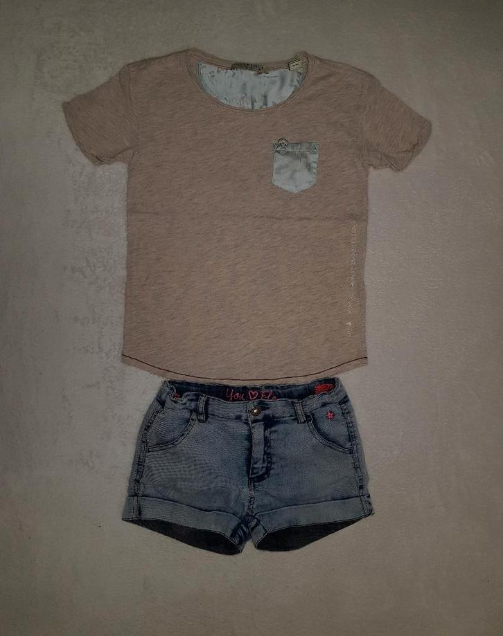 Super leuk SCOTCH R'BELLE shirtje maat 8/128., Kinderen en Baby's, Kinderkleding | Maat 128, Zo goed als nieuw, Meisje, Shirt of Longsleeve