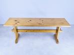 bankje plantentafel bijzettafel vurenhout 120 cm 70s 80s, Ophalen, Gebruikt, -, -