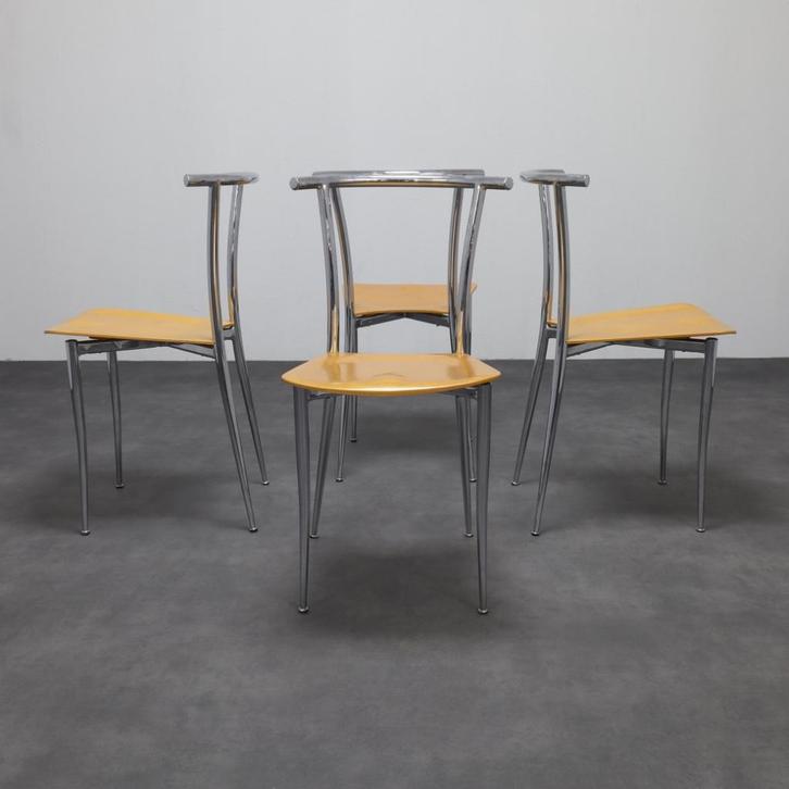 4x Postmodern Dining Chair by Segis, 1990s, Huis en Inrichting, Stoelen, Vier, Ophalen