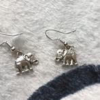 Zilveren oorbellen olifant, Hangers, Verzenden, Nieuw, Zilver