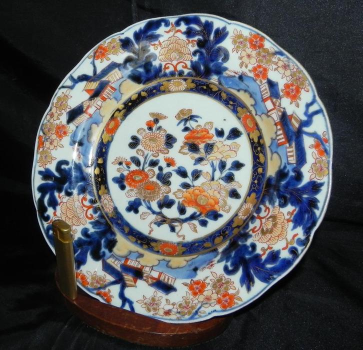 Antiek Japans Imari bord/schotel naar kangxi voorbeeld, Antiek en Kunst, Antiek | Porselein, Ophalen of Verzenden