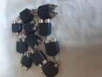 PHONO PLUG NAAR 2 X PHONO SOCKET * 10 STUKS *, Ophalen of Verzenden, Zo goed als nieuw