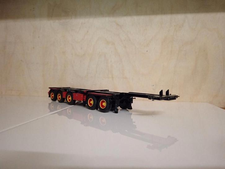 Container chassis oplegger WSI, Hobby en Vrije tijd, Modelauto's | 1:50, Nieuw, Bus of Vrachtwagen, Wsi, Ophalen of Verzenden