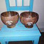 Malibu kokosnoot glazen 2 stuks, Overige typen, Gebruikt, Ophalen of Verzenden