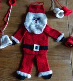 kerst - vintage santa met belletjes en klingel klokjes, Verzenden, Zo goed als nieuw