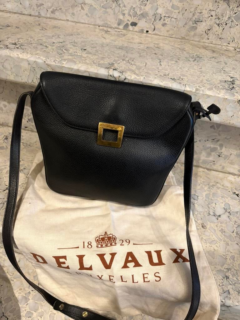 DELVAUX AMITÉ cross over tas, Ophalen of Verzenden, Zo goed als nieuw, Zwart