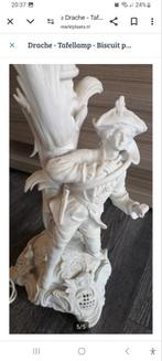 Drache Biscuit porseleinen beeld lamp .
 Zeer gedetailleerd., Ophalen of Verzenden