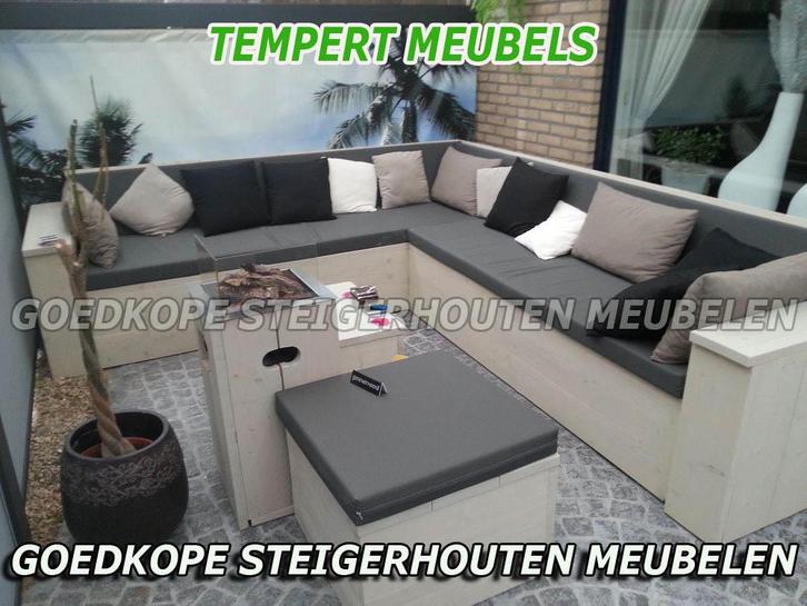 Loungeset Hoekbank Bankstel Tuinbank hout, Tuin en Terras, Tuinbanken, Nieuw, Hout, Ophalen of Verzenden