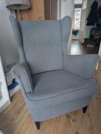 Ikea grijze Strandmon oorfauteuil / stoel, Huis en Inrichting, Fauteuils, Ophalen, Gebruikt, 75 tot 100 cm, 75 tot 100 cm
