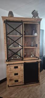 Buffetkast mangohout, 100 tot 150 cm, Ophalen of Verzenden, Zo goed als nieuw, 150 tot 200 cm