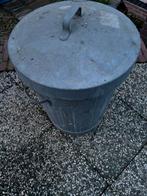 Verzonken oude Vuilnis emmer, Ophalen, Zo goed als nieuw, Metaal
