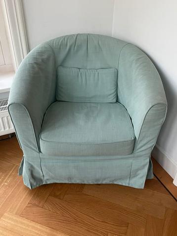 2 Mintgroene fauteuils