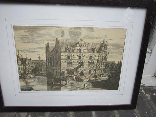 Gravure v/h Arnamentarium van Delft van C.DECKER, Antiek en Kunst, Kunst | Etsen en Gravures, Ophalen of Verzenden