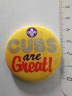 Vintage  UK Scouting " Cubs are Great" - - Boy Scouts 1980s, Ophalen of Verzenden, Gebruikt, Embleem, Speld of Insigne