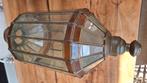 Hanglampen 3 stuks met glas in lood, Huis en Inrichting, Lampen | Hanglampen, Ophalen, Glas, Minder dan 50 cm