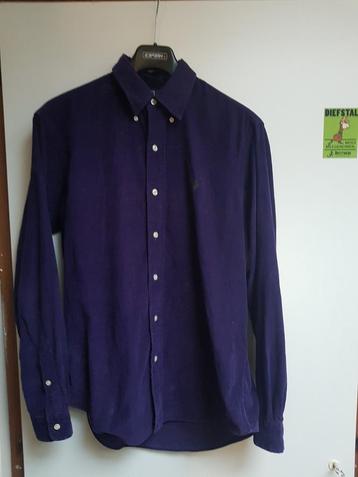 Vintage ralp lauren rib overhemd jaren 90 maat m beschikbaar voor biedingen