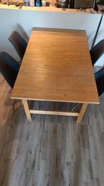EETHOEK UITSCHUIFBAAR INCL.4 ZGAN STOELEN GRATIS!, Huis en Inrichting, Ophalen, Gebruikt, 50 tot 100 cm, 150 tot 200 cm