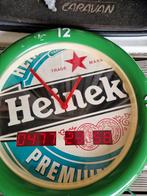 MOOIE MILLENNIUM  KLOK VAN HEINEKEN 38 CM  DOORSNEDE, Verzamelen, Biermerken, Ophalen of Verzenden, Zo goed als nieuw, Reclamebord, Plaat of Schild